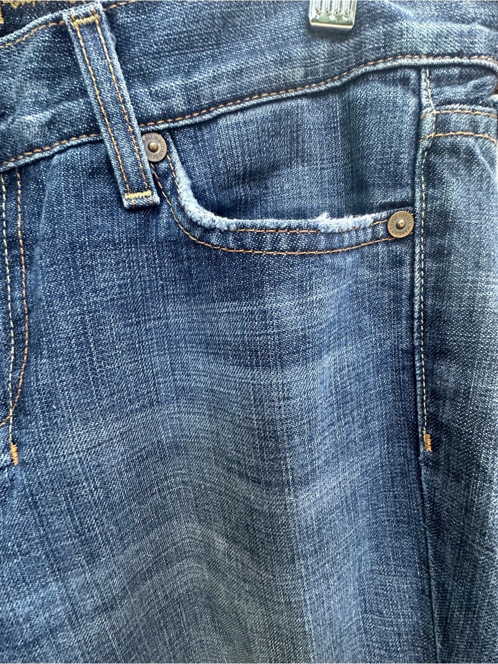 7 For All Mankind DOJO Wide Leg Made In The USA Vintage Y2K Denim Classic - Picture 6 of 16